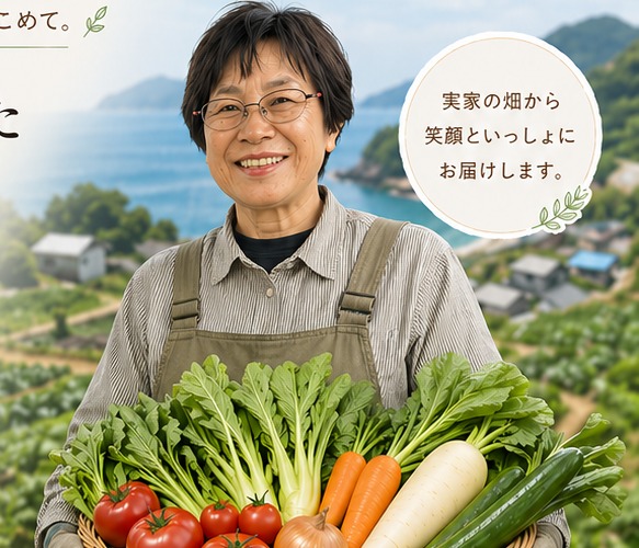 お母さんが育てた野菜